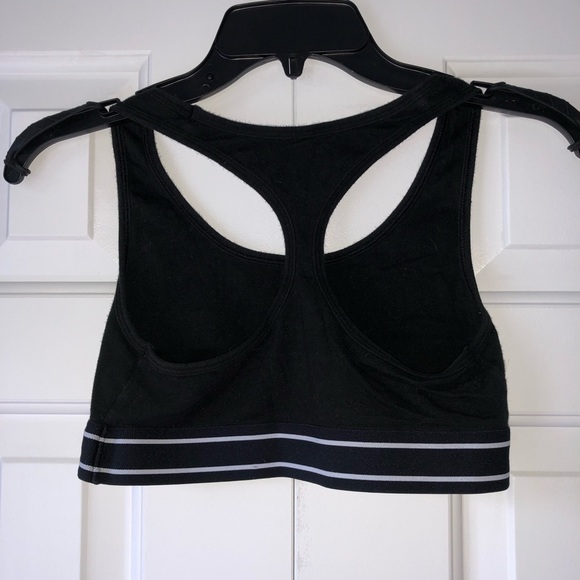 VS Pink Nation Black Cotton Sports Bra - Picture 3 of 4